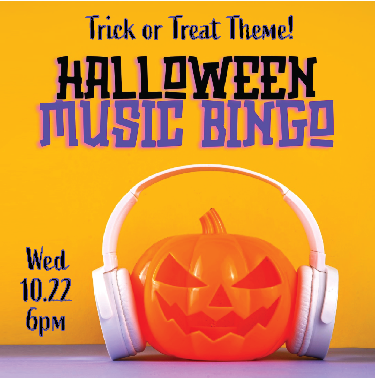 10/22: Music Bingo: Trick or Treat!