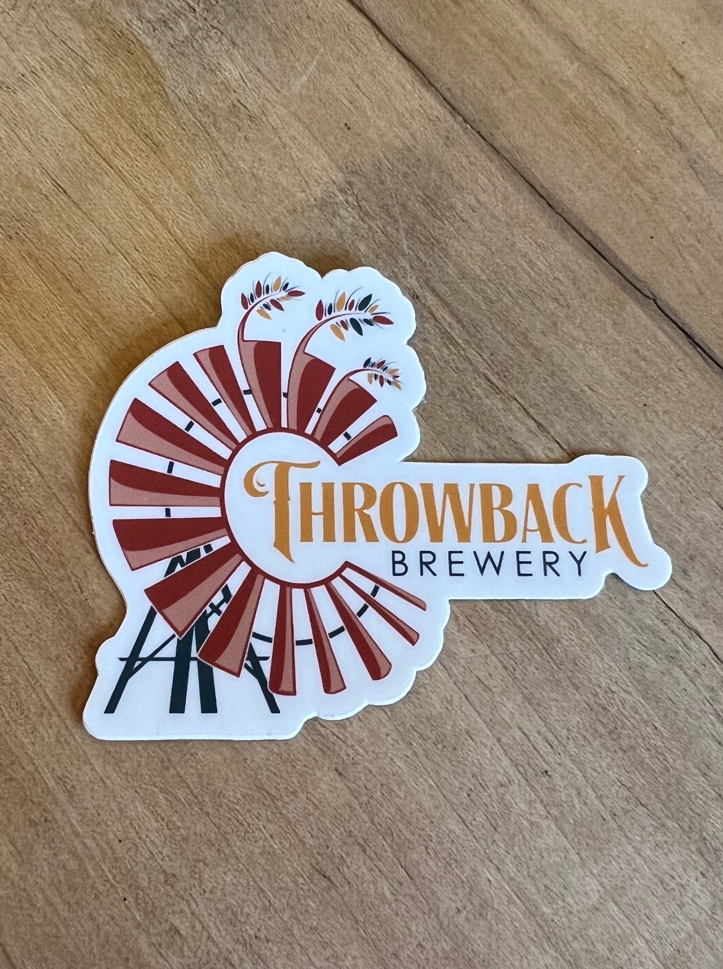 Throwback Logo Sticker (Die-Cut)