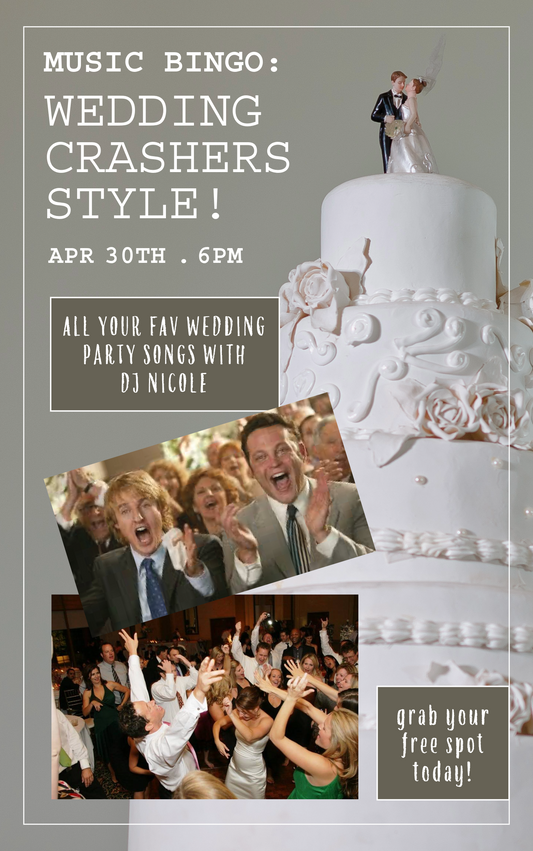 4/30: Music Bingo: Wedding Crashers' Style