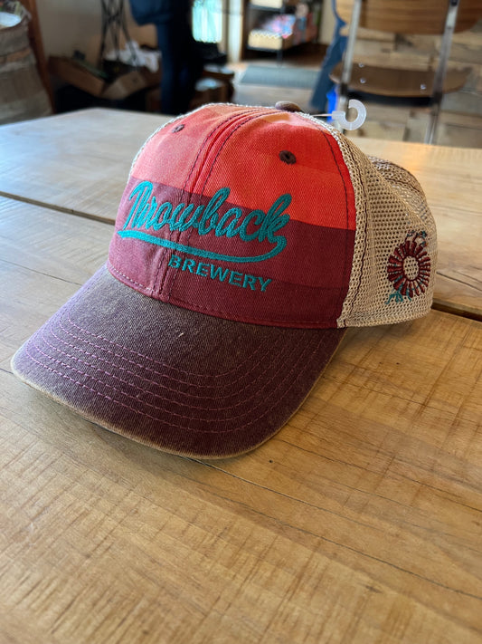 Sunset Throwback Logo Trucker Hat